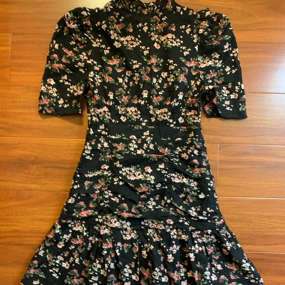 Re:named Ruched Floral Short Sleeve Dress - Small - Picture 7 of 7